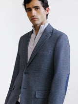 White and navy two-button jacket