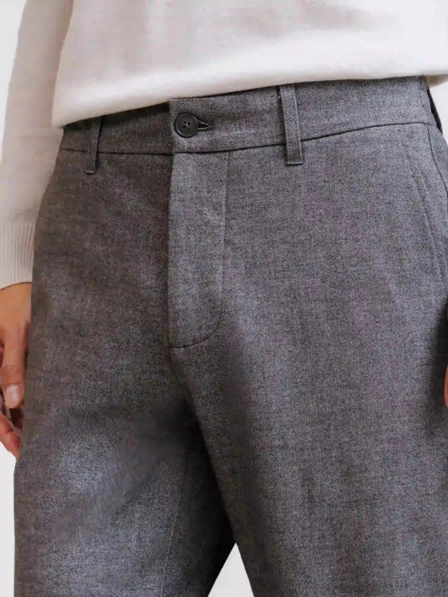Pantalon flanelle chocolat