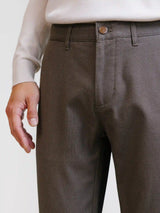Chestnut-brown armored trousers
