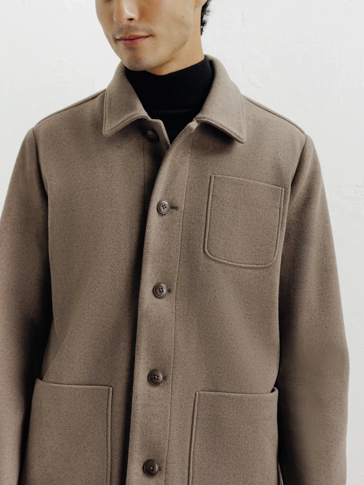 Taupe 3-pocket casual jacket