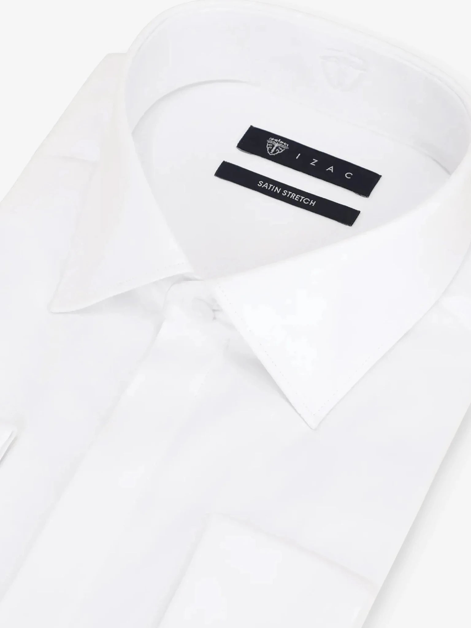 Chemise en satin de coton blanche