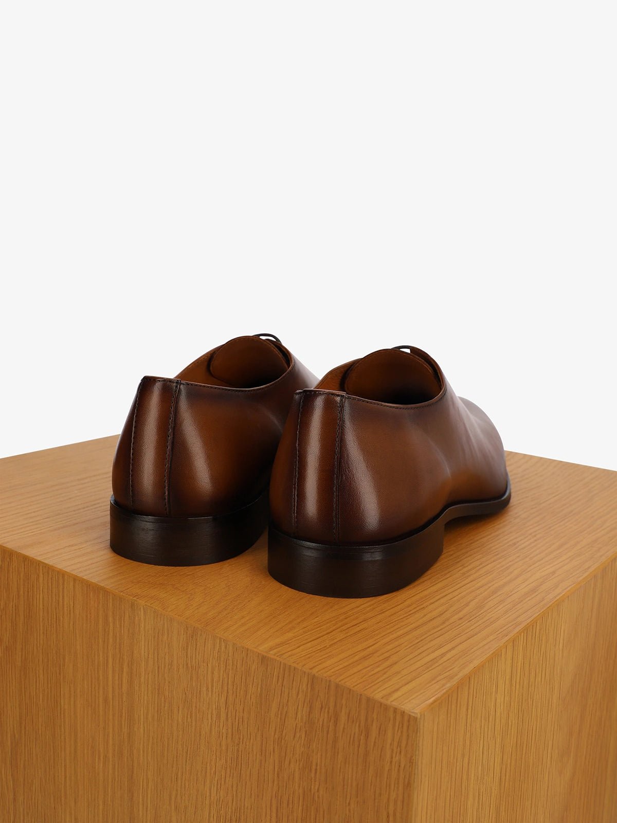 Chaussures richelieu en cuir marrons - IZAC