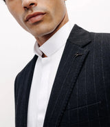 Navy striped jacket