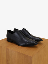 Chaussures richelieu en cuir noir - IZAC