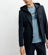 Navy hooded city jacket