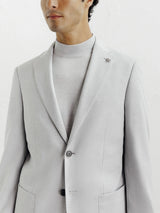 Grey flannel city jacket
