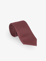 Cravate fantaisie bordeaux