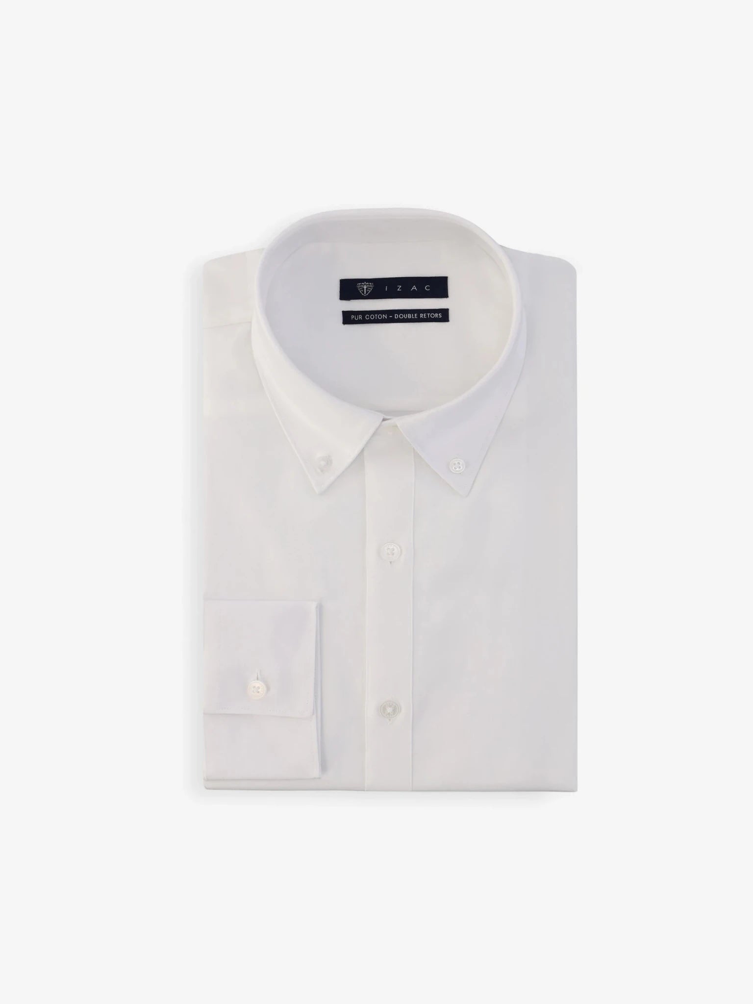 Chemise col américain blanche - IZAC