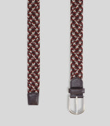 Ceinture tressée marron - IZAC