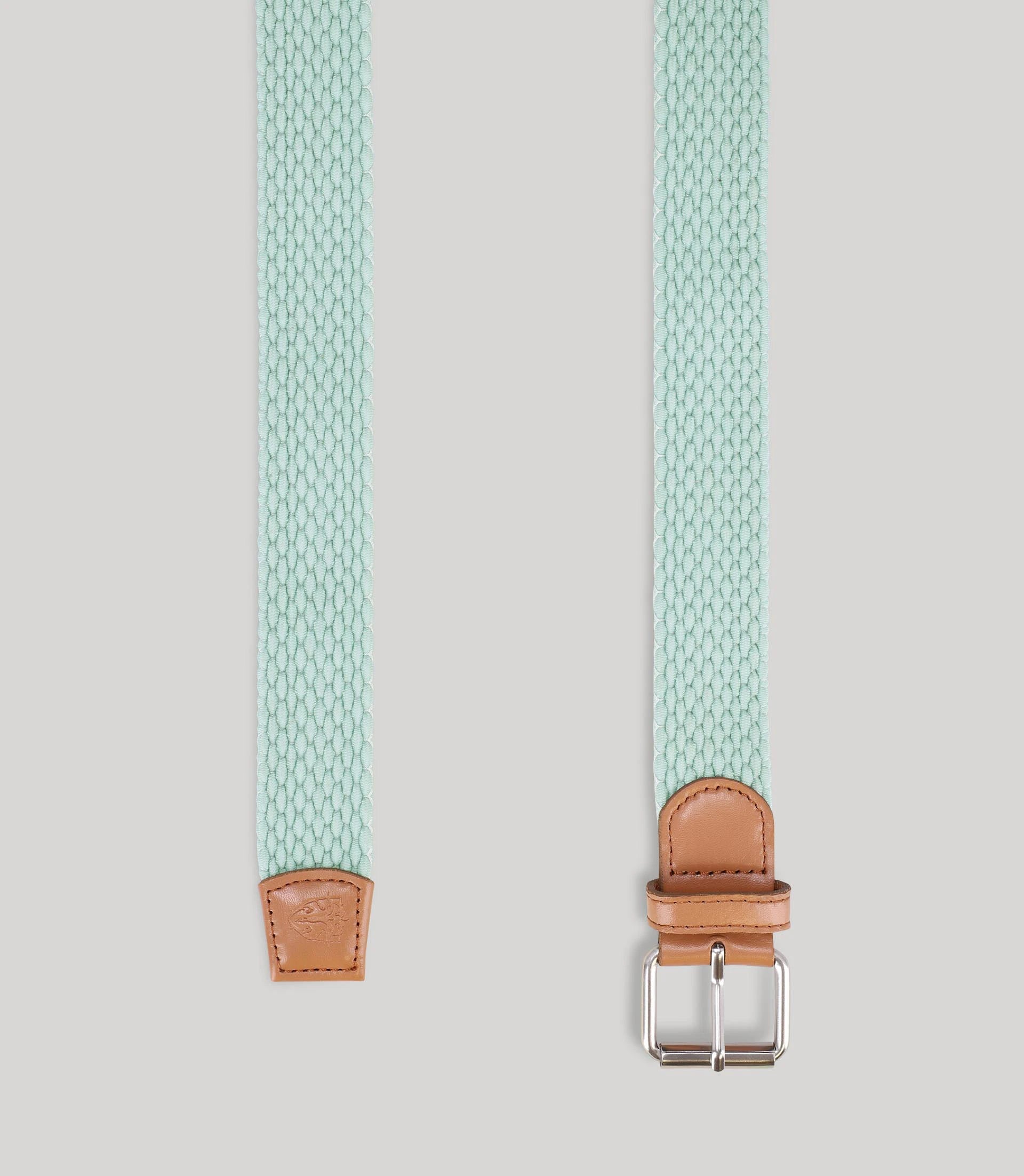 Ceinture tressée vert clair - IZAC