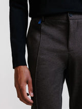 Pantalon ville en maille marron - IZAC