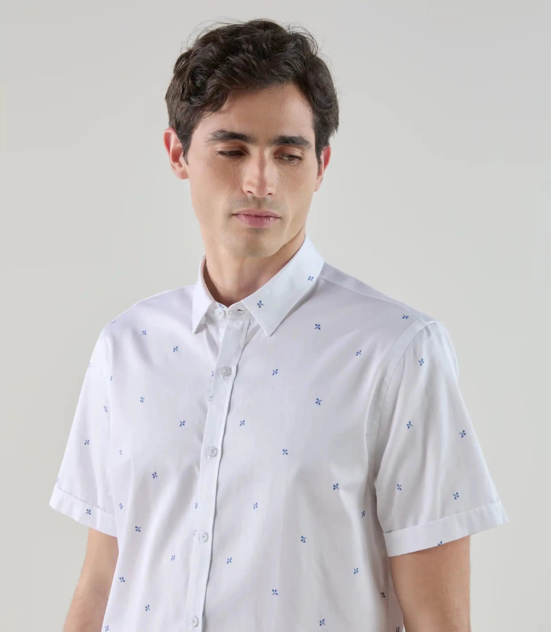 Chemise fantaisie blanche - IZAC