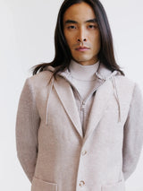 Beige knit jacket