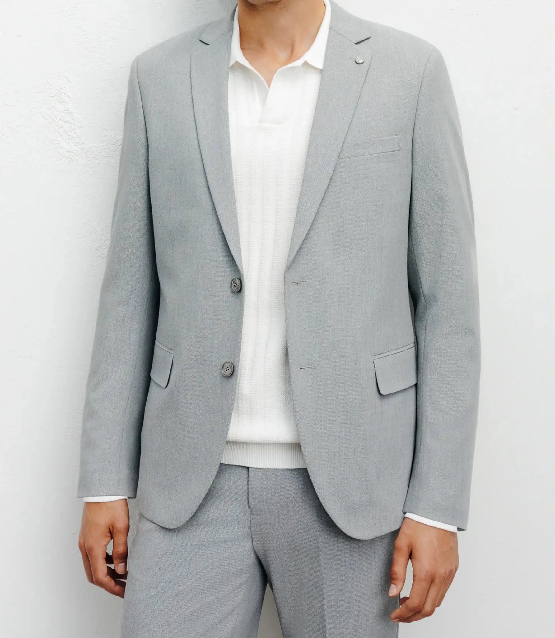 Costume 2 boutons gris - IZAC