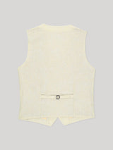 Gilet ville 100% lin beige - IZAC