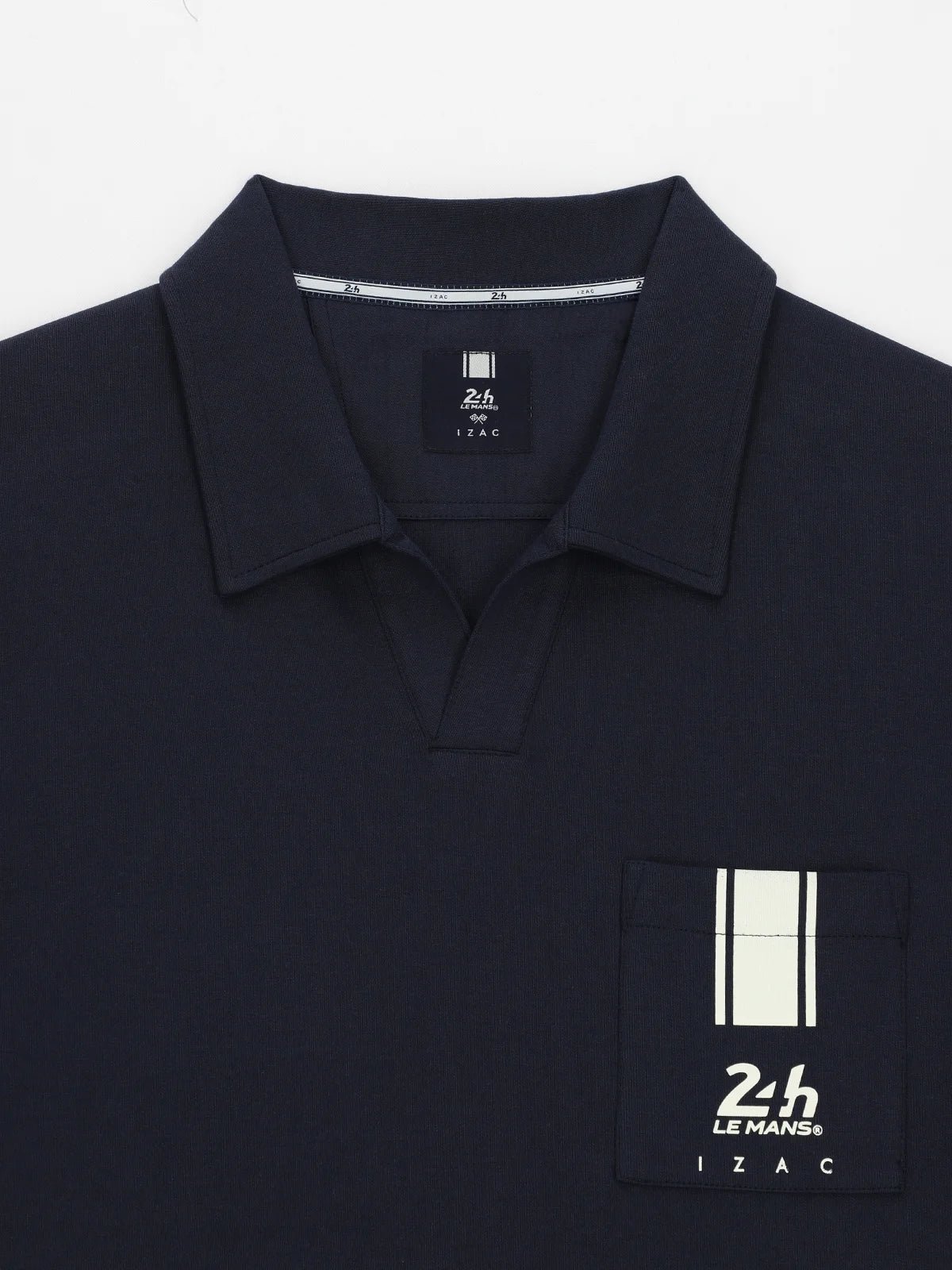 Polo col ouvert marine 24h Le Mans - IZAC