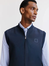 Gilet zippé sans manches marine