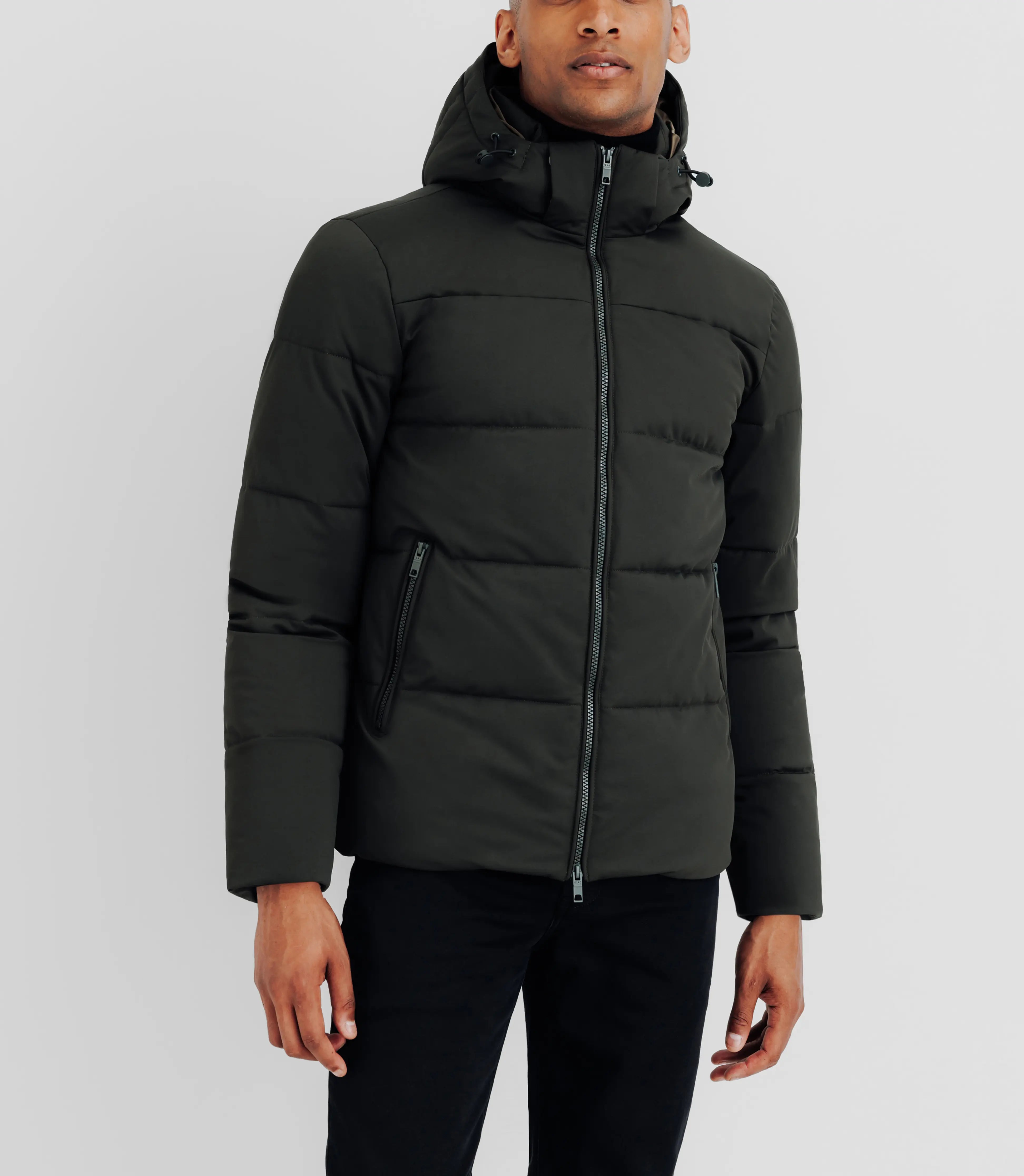 Doudoune courte kaki - IZAC