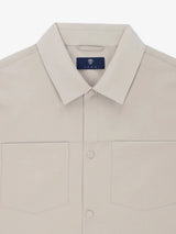 Beige technical overshirt