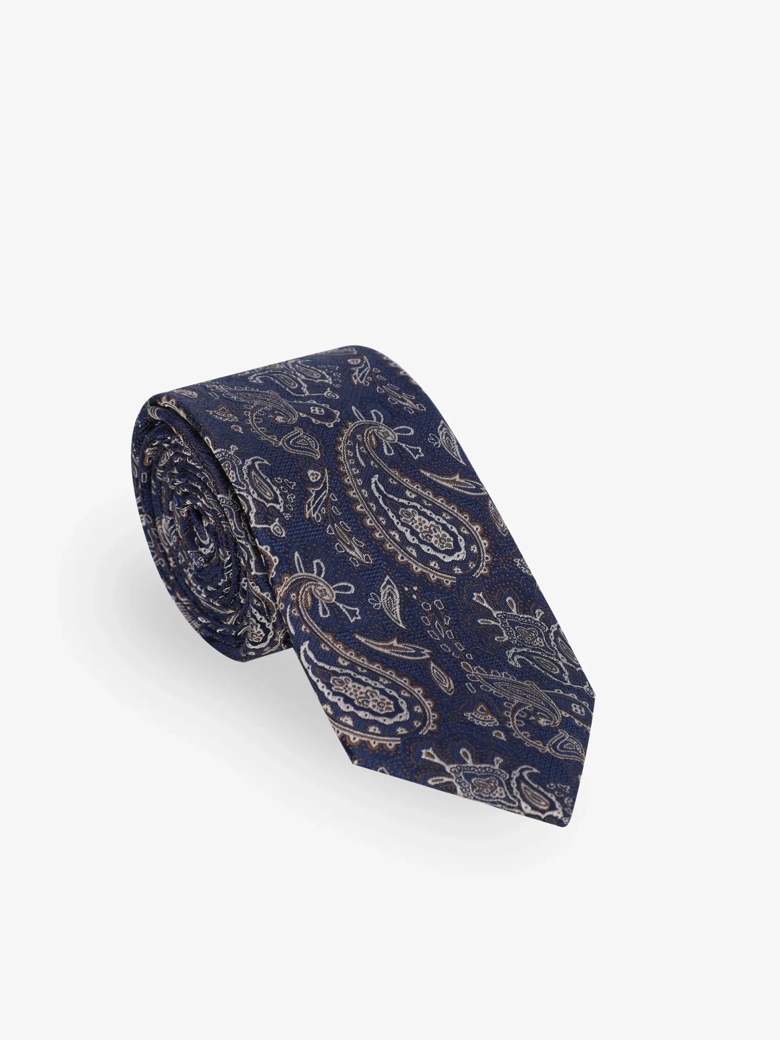 Navy blue fancy tie