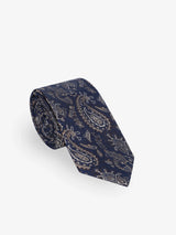 Navy blue fancy tie