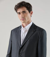 Costume 2 boutons 100% lin noir - IZAC