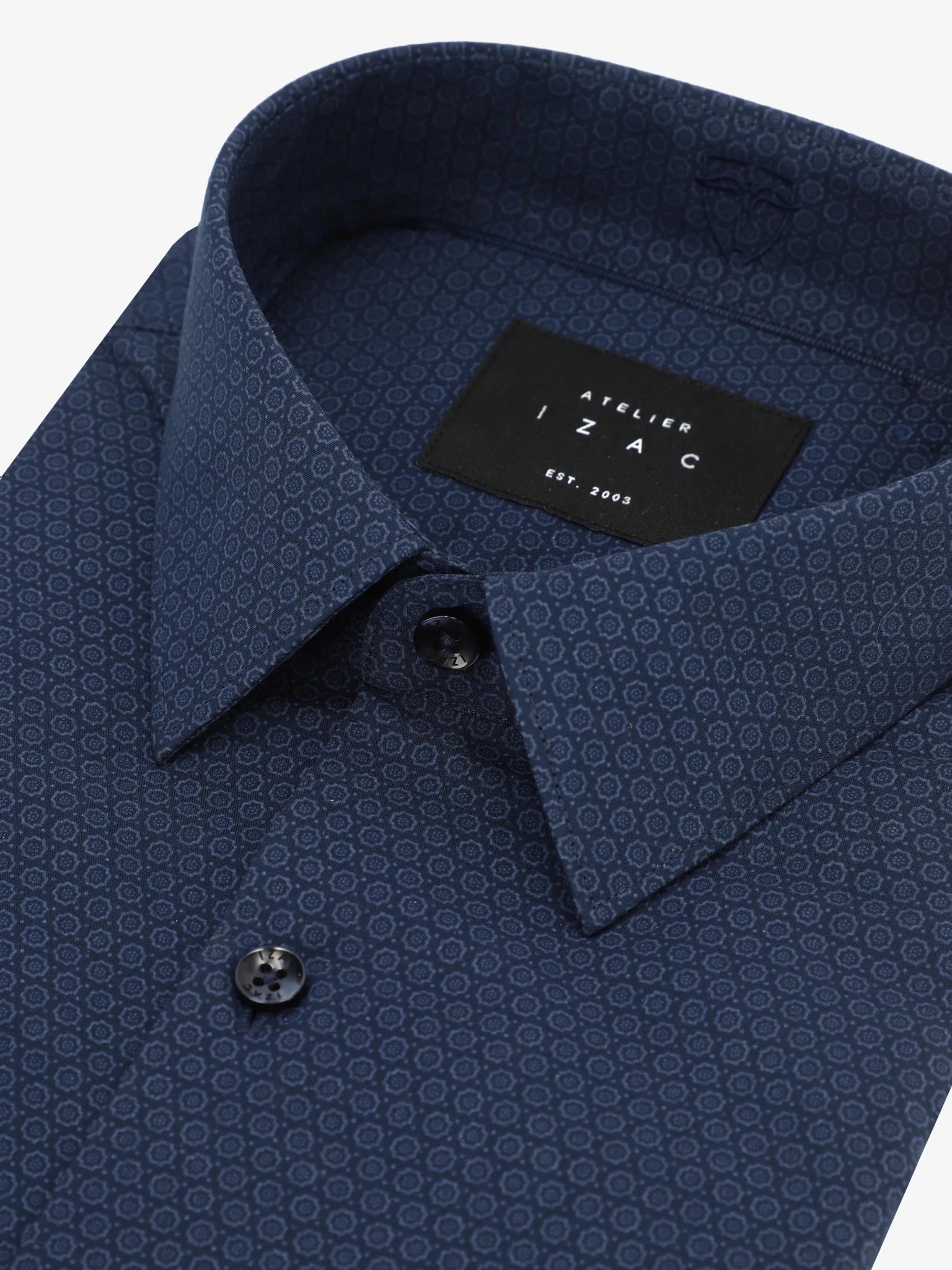Chemise ville imprimée marine - IZAC