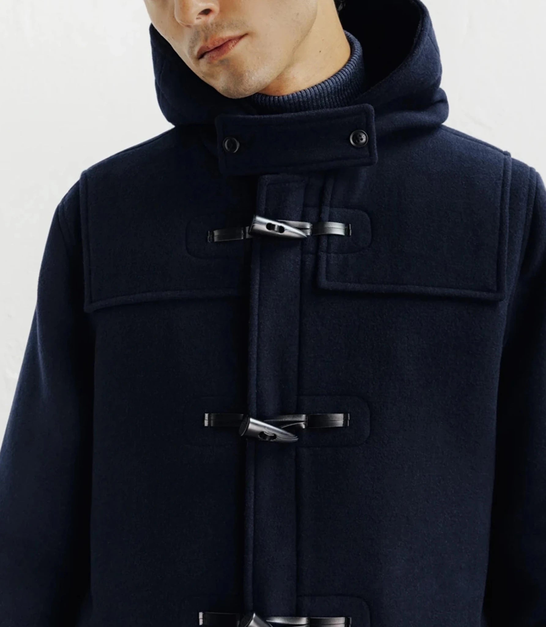 Manteau duffle-coat marine