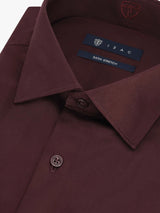 Plum cotton satin shirt