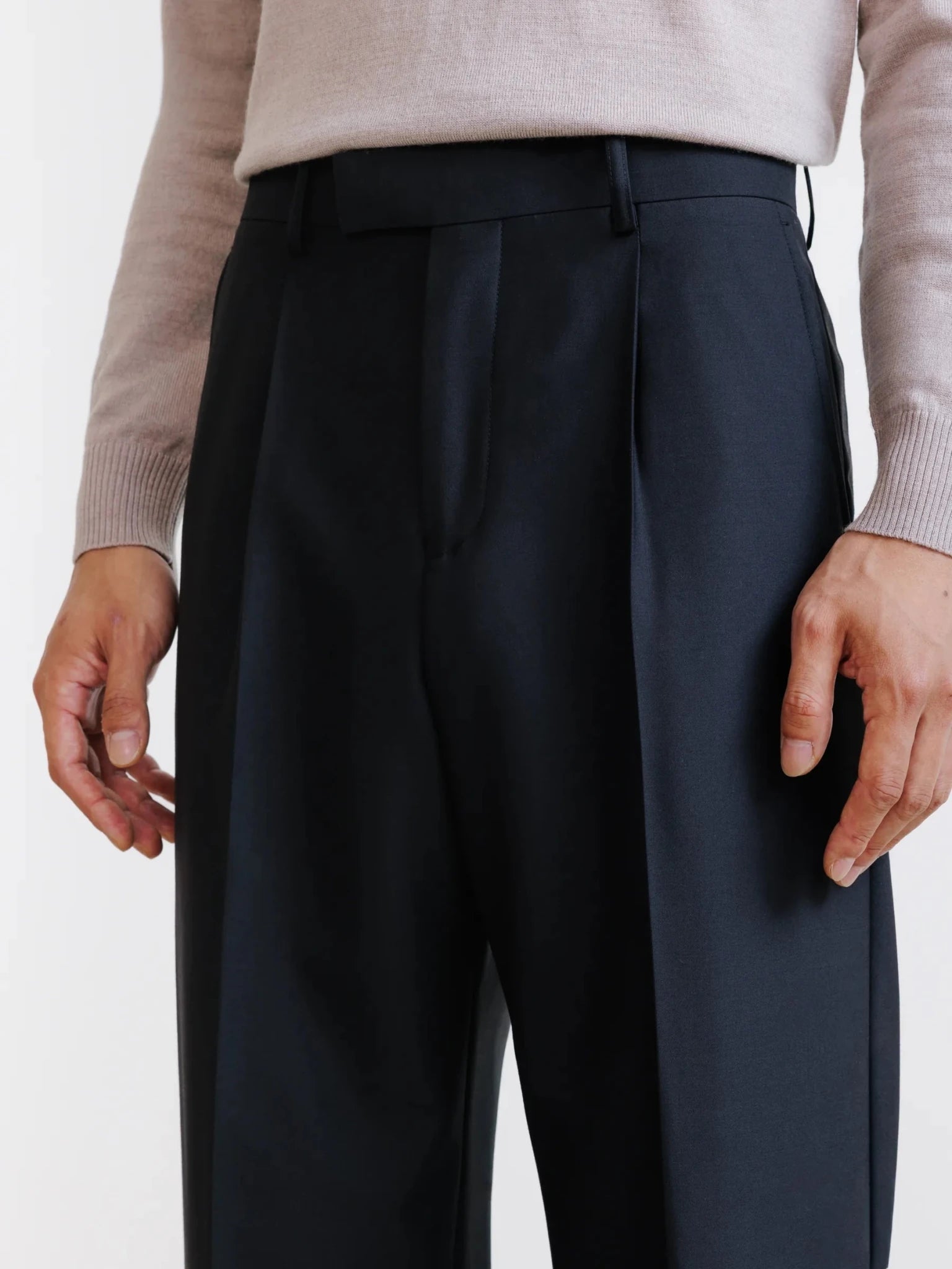Pantalon taille haute noir - IZAC