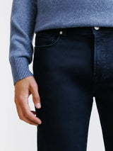 Slim fit navy 5-pocket jeans