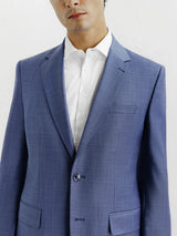 Blue wool suit