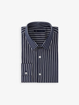 Navy striped shirt