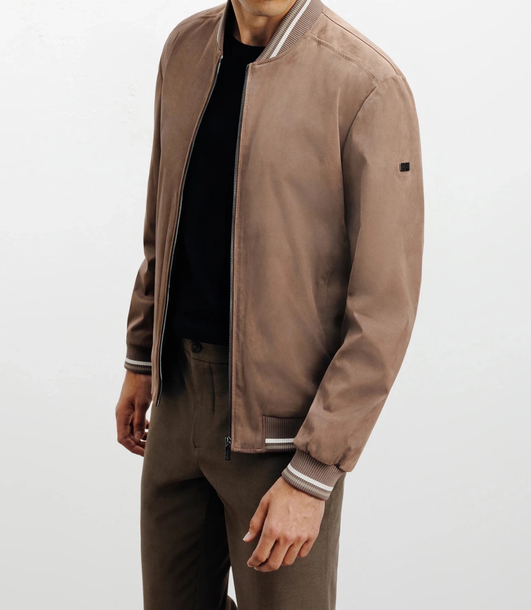 Blouson col teddy taupe - IZAC