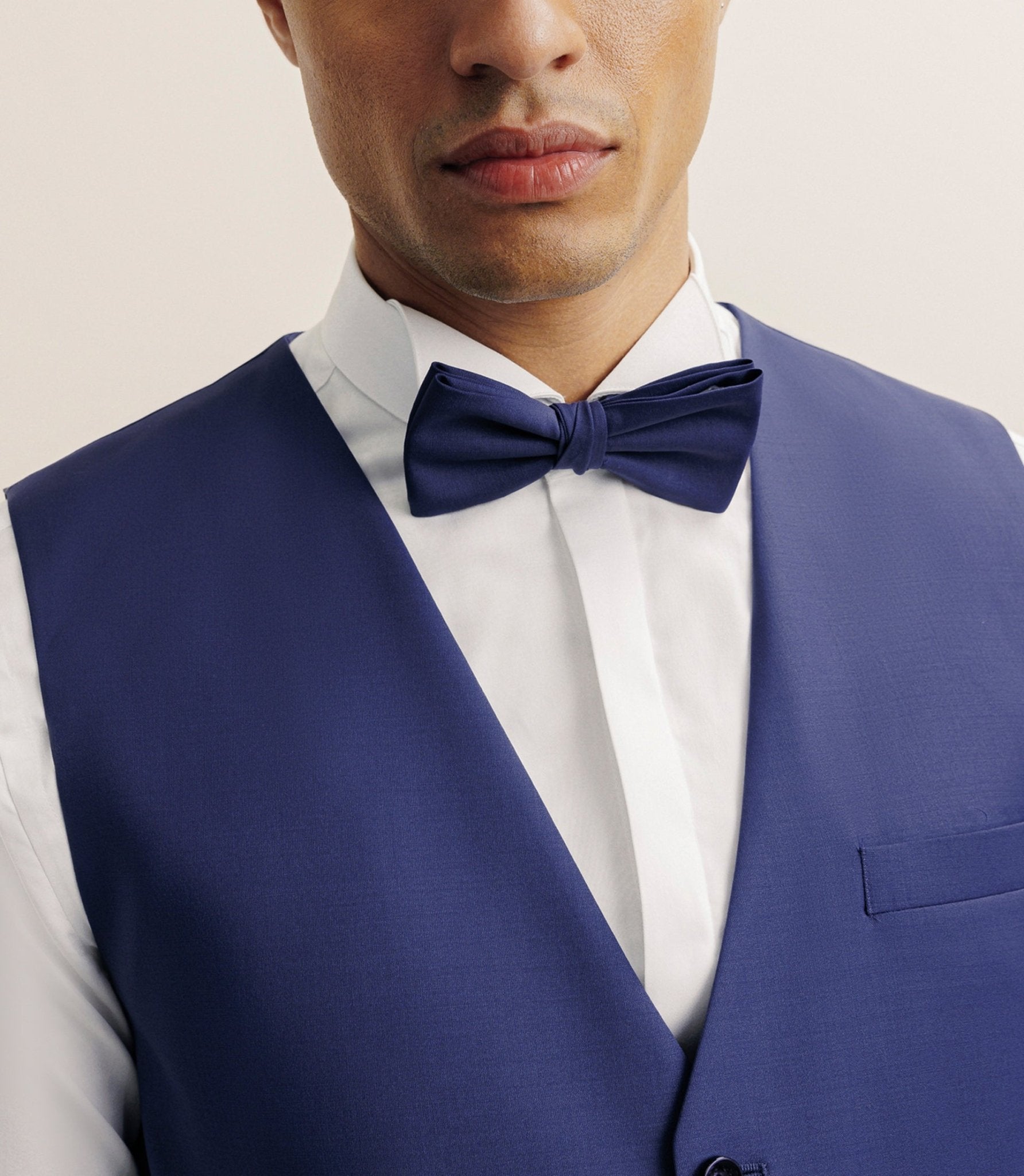 Gilet ville en laine majoritaire bleu - IZAC