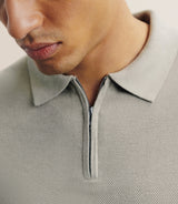 Polo col zip kaki - IZAC