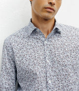 Sky flower print casual shirt