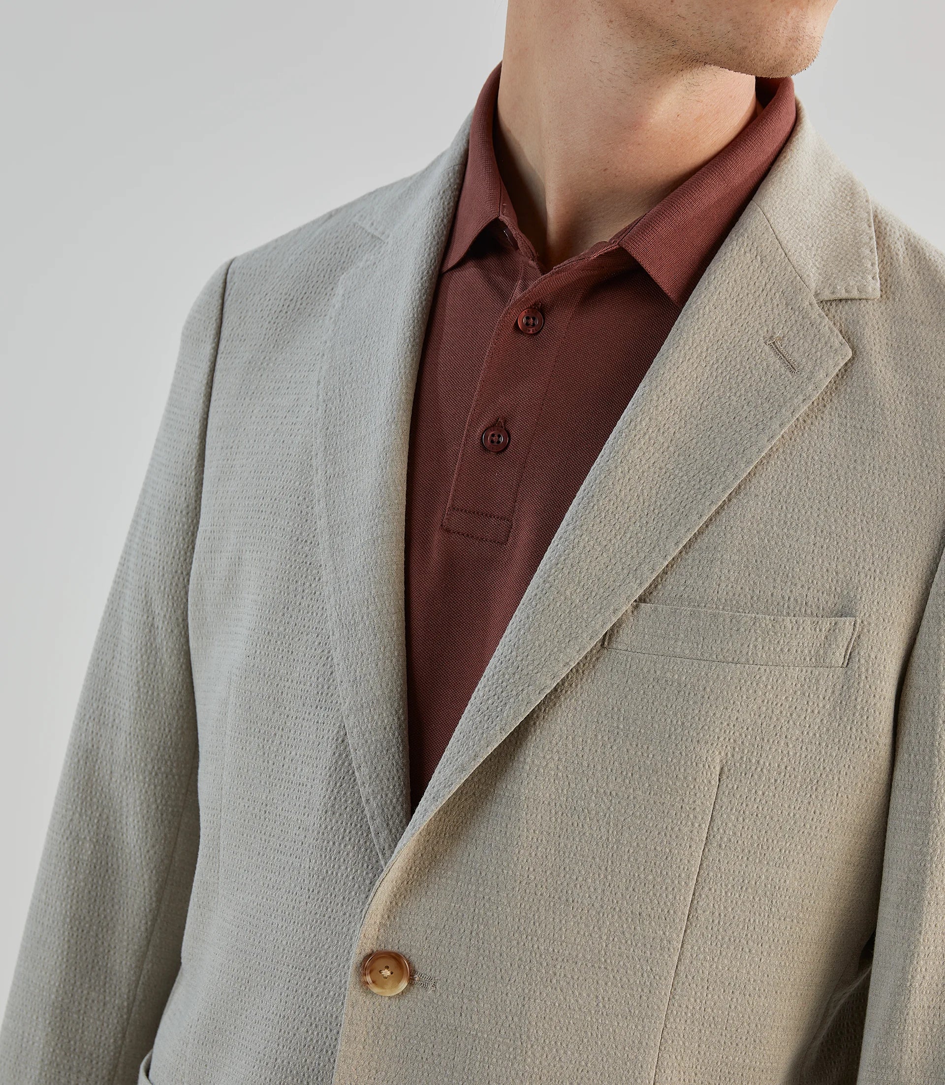 Veste ville seersucker beige - IZAC