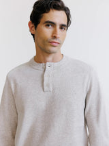 Beige round neck sweater