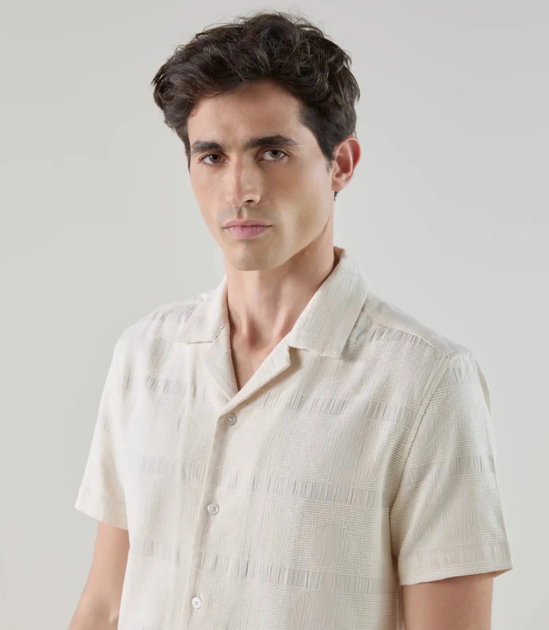 Chemise fantaisie écru - IZAC