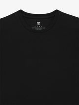 Black scoop-neck T-shirt