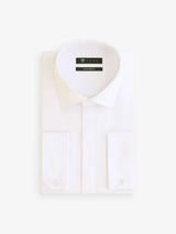 Chemise en satin de coton écru