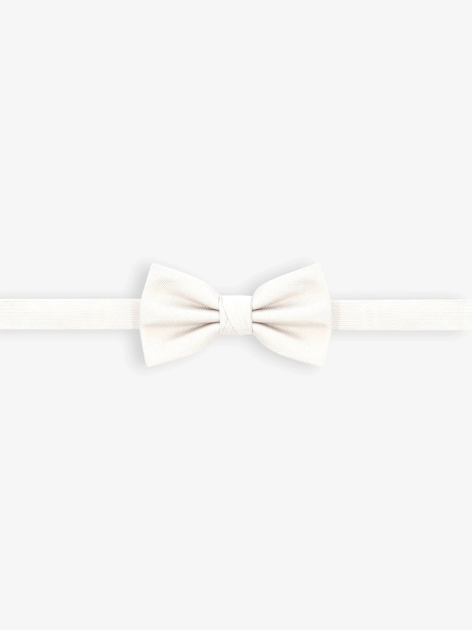 Plain white bow tie
