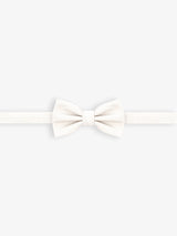 Plain white bow tie
