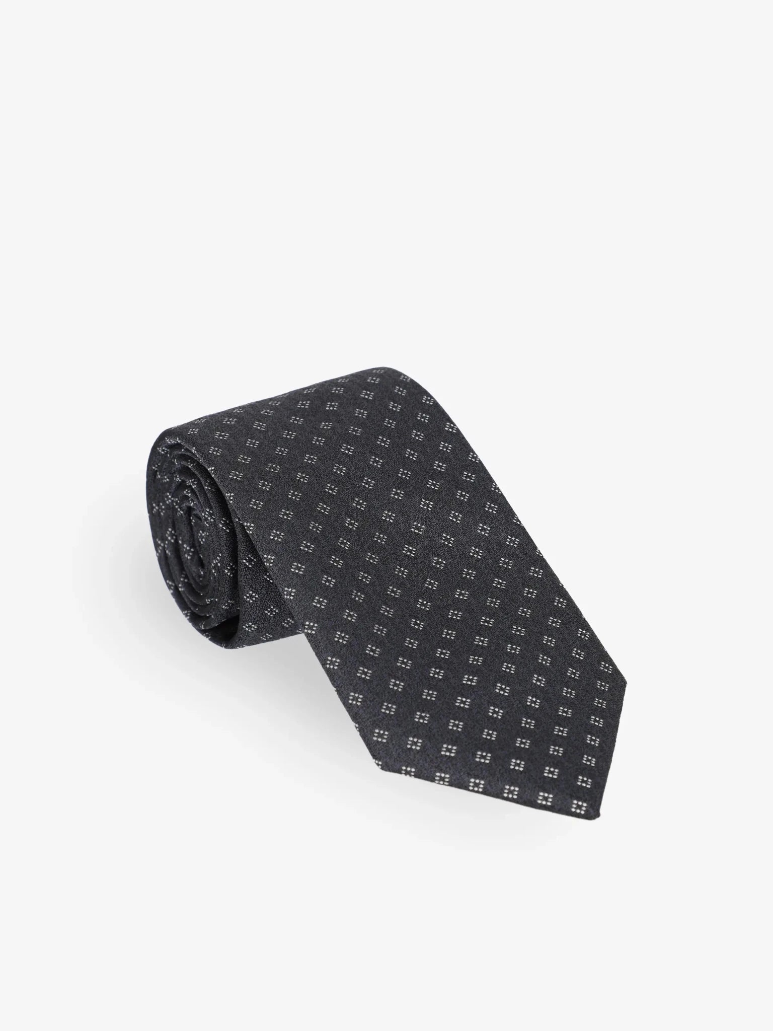 Cravate fantaisie anthracite - IZAC