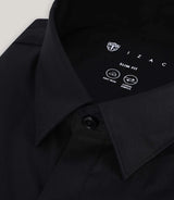 Chemise ville unie noire - IZAC