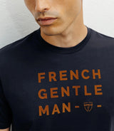 Navy print T-shirt