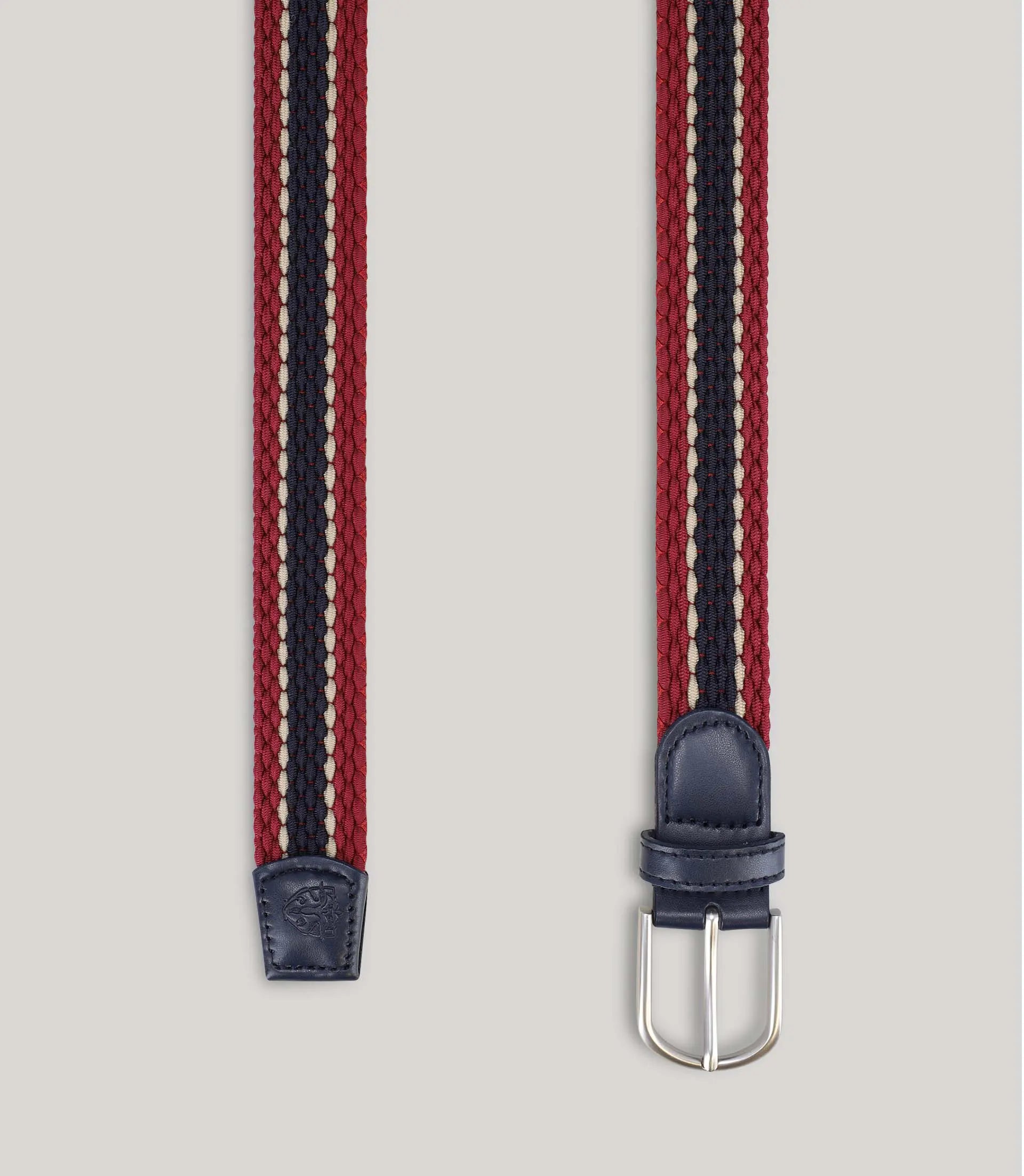 Ceinture tressée rouge - IZAC