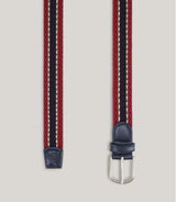 Ceinture tressée rouge - IZAC