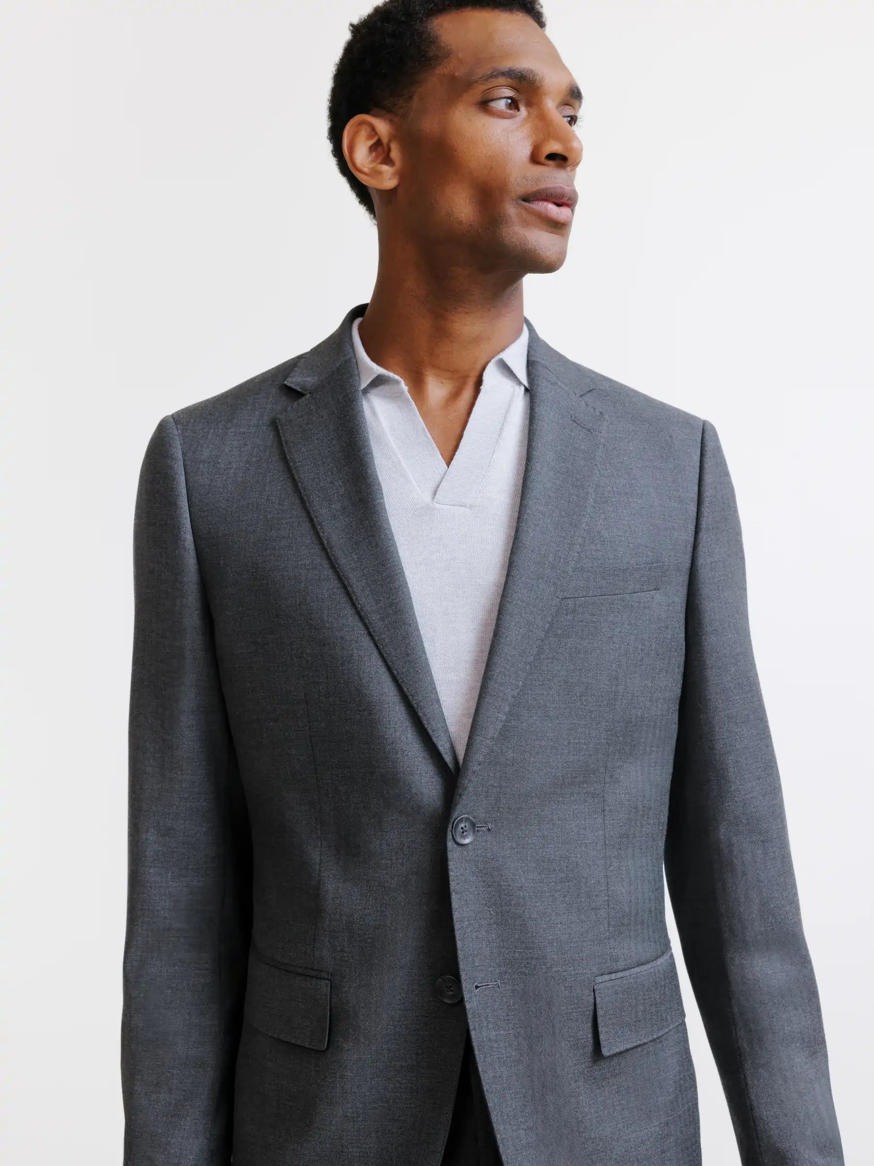2-button anthracite suit